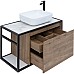 Тумба под раковину Aquanet Nova Lite Loft 75R 261657 подвесная Дуб рустикальный