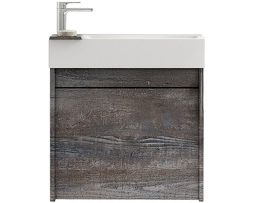 Тумба под раковину Art&Max Family-500-1D-SO-PE подвесная Бетон Экзотик