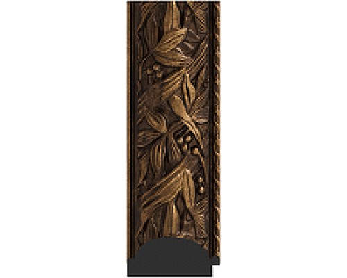 Зеркало Evoform Exclusive-G 133х79 BY 4244 с гравировкой в багетной раме - Византия бронза 99 мм