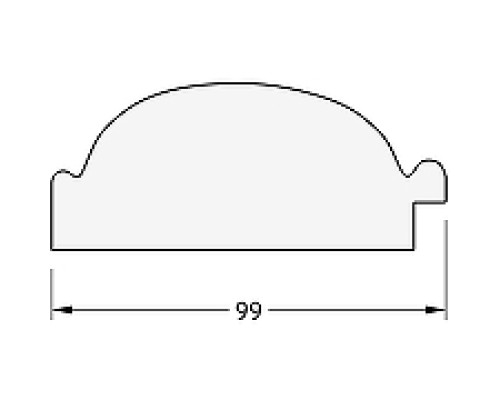 Зеркало Evoform Exclusive-G 133х79 BY 4244 с гравировкой в багетной раме - Византия бронза 99 мм