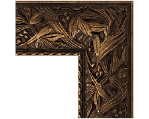 Зеркало Evoform Exclusive-G 133х79 BY 4244 с гравировкой в багетной раме - Византия бронза 99 мм
