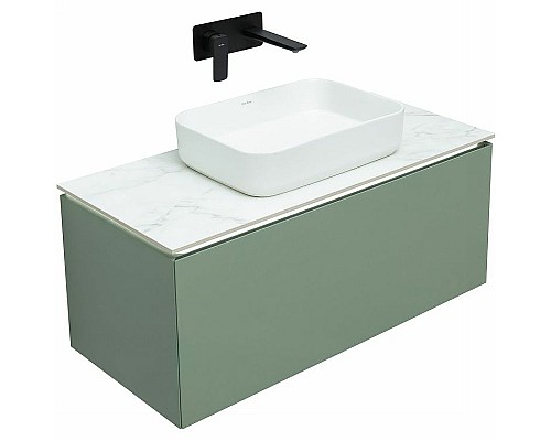 Тумба под раковину Allen Brau Infinity 100 1.21004.CGM подвесная Олива матовая