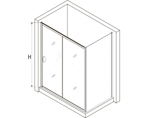 Душевой уголок RGW Passage PA-76 180х120 35087682-11 профиль Хром стекло прозрачное