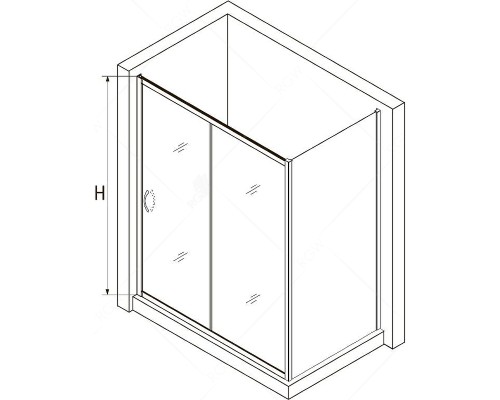 Душевой уголок RGW Passage PA-76 180х120 35087682-11 профиль Хром стекло прозрачное