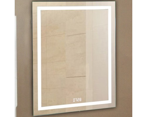 Зеркало Relisan Wendy 800х900 Гл000024380 с подсветкой с сенсорным выключателем и часами