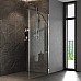 Душевая перегородка WasserKRAFT Aller 80 10H06-RP80 профиль Хром стекло прозрачное