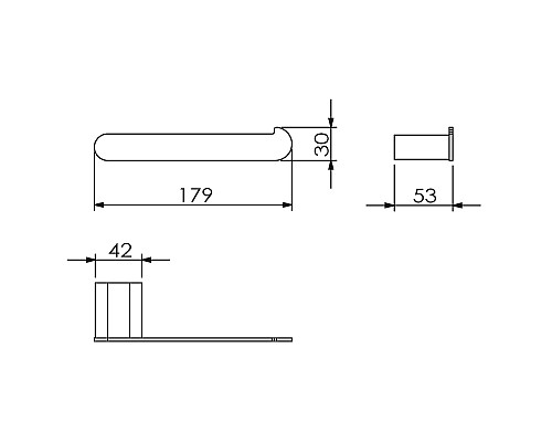 Бумагодержатель без крышки LANGBERGER 24048A