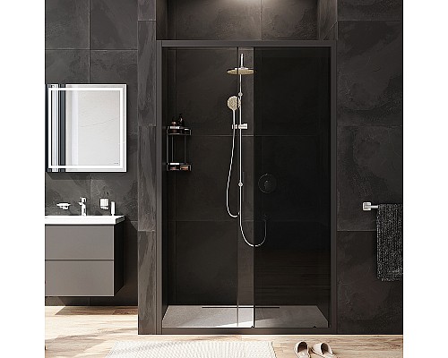 Душевая дверь AM.PM Gem 120 W90G-120-1-195BG Черный матовый -