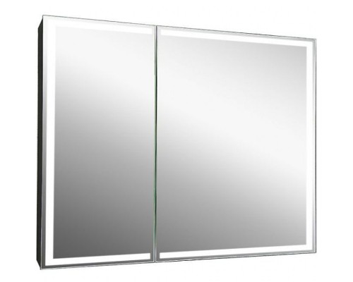 Зеркальный шкаф Art&Max Techno AM-Tec-1000-800-2D-F-Nero с подсветкой с бесконтактным выключателем Черный