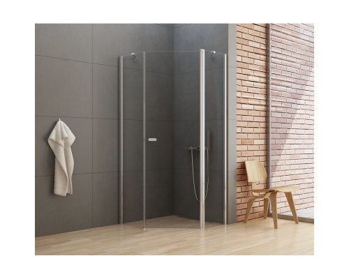 Душевое ограждение NEW TRENDY NEW SOLEO 90x90x195 (хром)