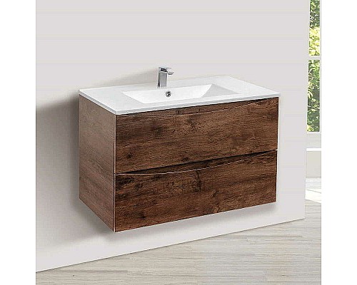 Тумба под раковину Vincea Mia 80 VMC-2MC800RW подвесная R.Wood