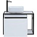 Тумба под раковину Aquanet Nova Lite Loft 75L 261650 подвесная Белый глянец