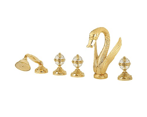 Смеситель на борт ванны Migliore Luxor 24243 Золото