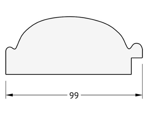 Зеркало Evoform Exclusive 119х59 BY 3495 с фацетом в багетной раме - Византия бронза 99 мм