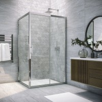 Душевой уголок ZP+ZPV TUR NOVO 100x100 08 01 стекло прозрачное