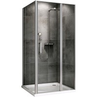 Душевой уголок Abber Sonnenstrand 110x80 профиль Хром стекло прозрачное
