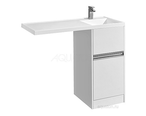 Тумба под раковину Лондри 400 белый Aquaton 1A236001LH010