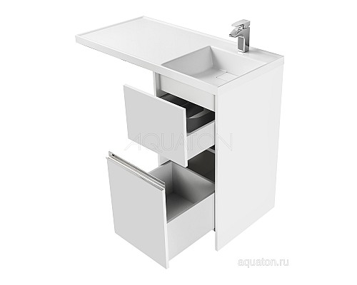 Тумба под раковину Лондри 400 белый Aquaton 1A236001LH010