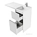 Тумба под раковину Лондри 400 белый Aquaton 1A236001LH010