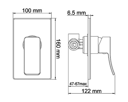 Гигиенический душ со смесителем WasserKRAFT Aller A106156 Хром