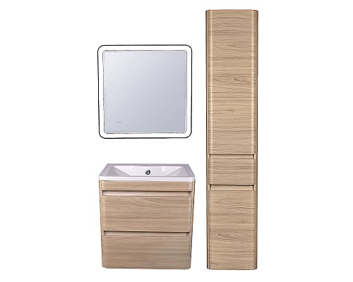 Тумба под раковину подвесная Style Line Атлантика 60 СС-00002217 ясень перламутр