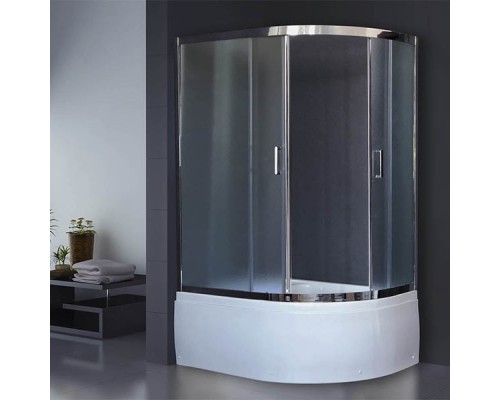 Душевой уголок Royal Bath ВК 120х80 RB8120BK-C-CH-L с поддоном Хром