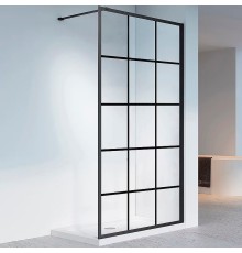 Душевая перегородка Veconi Korato KR-80 80 KR80-80-01-C7 Черный матовый