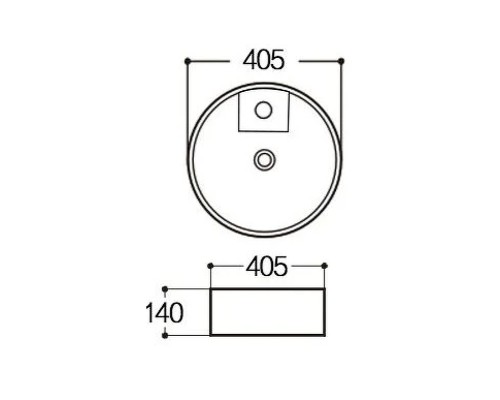 Раковина-чаша Aquatek Европа 40 AQ5212-00 Белая