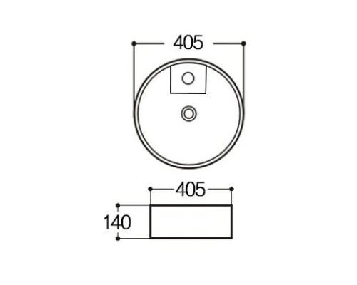Раковина-чаша Aquatek Европа 40 AQ5212-00 Белая