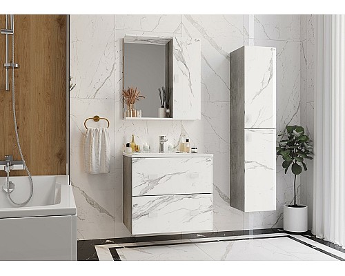 Тумба под раковину Onika Марбл 65.13 106548 подвесная Мрамор Камень бетонный