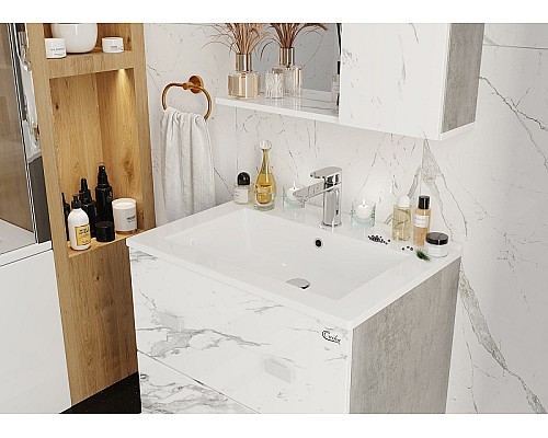 Тумба под раковину Onika Марбл 65.13 106548 подвесная Мрамор Камень бетонный