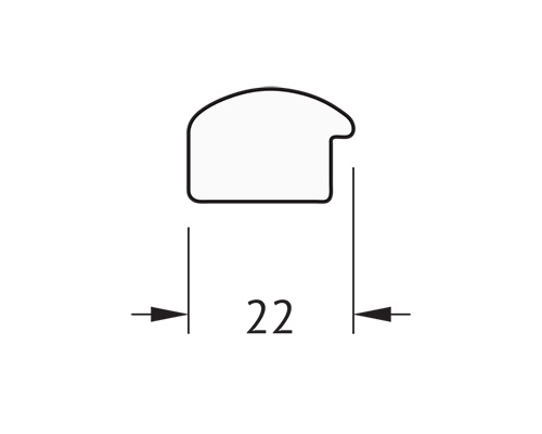 Зеркало Evoform Definite 128х68 BY 0739 в багетной раме - Вишня 22 мм
