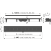 Душевой лоток Alcaplast (APZ10BLACK-550M) с Черной матовой решеткой