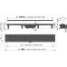 Душевой лоток Alcaplast (APZ10BLACK-550M) с Черной матовой решеткой