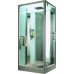 Душевая кабина Orans 100x100 L с баней профиль Белый задние стенки Белые