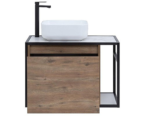 Тумба под раковину Aquanet Nova Lite Loft 75L 261658 подвесная Дуб рустикальный