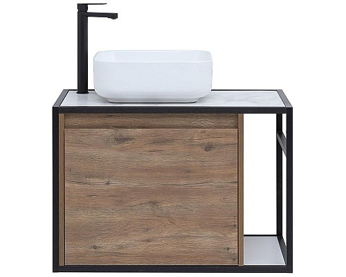 Тумба под раковину Aquanet Nova Lite Loft 75L 261658 подвесная Дуб рустикальный