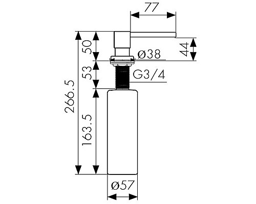 Дозатор для моющего средства Kaiser KH-3026/3021 Jasmine