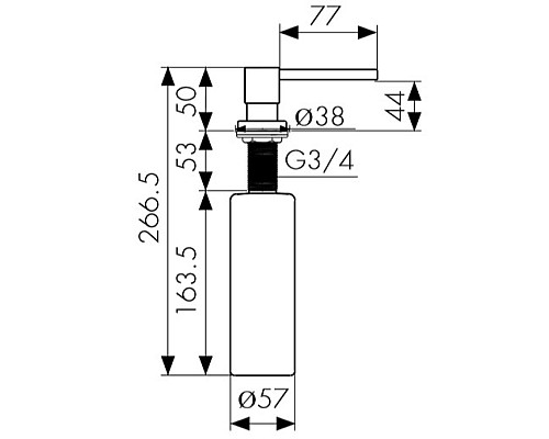 Дозатор для моющего средства Kaiser KH-3026/3021 Jasmine
