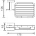 Мыльница для ванной Aquanet