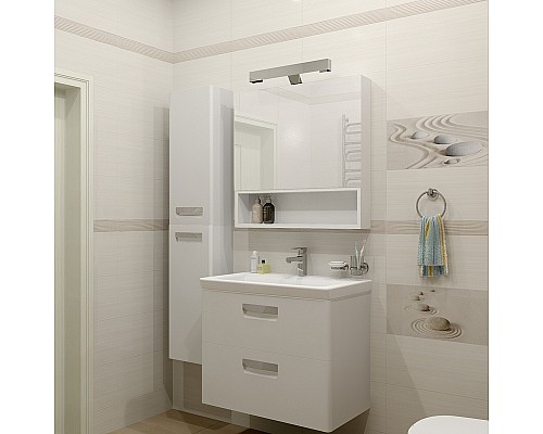 Шкаф пенал Roca The Gap 35 ZRU9302738 R подвесной Белый матовый