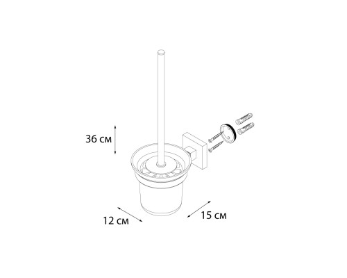 Ерш для туалета FIXSEN Metra FX-11113