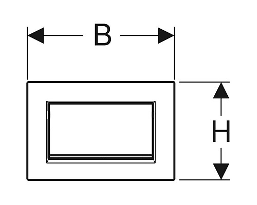 Клавиша смыва Geberit Sigma 30 NEW 115.893.14.1 Матовый черный