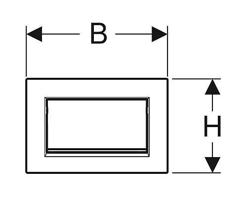 Клавиша смыва Geberit Sigma 30 NEW 115.893.14.1 Матовый черный