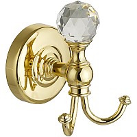 Двойной крючок Migliore Amerida 16600 Золото с кристаллом Swarovski