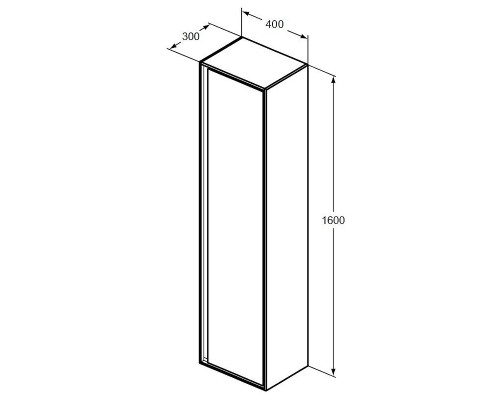 Шкаф пенал Ideal Standard Connect Air 40 E0832B2 подвесной Белый