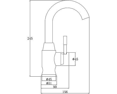Смеситель для кухни ZorG Steel Hammer SH 6166 INOX Нержавеющая сталь