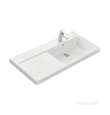 Раковина Roca The Gap Plus высокий бортик, 1 отверстие 100х46 правая 3270ME004