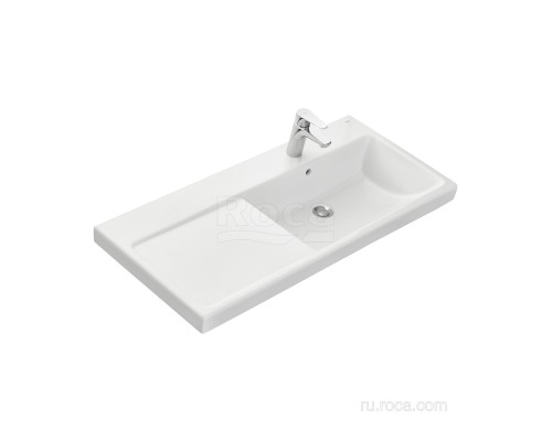 Раковина Roca The Gap Plus высокий бортик, 1 отверстие 100х46 правая 3270ME004