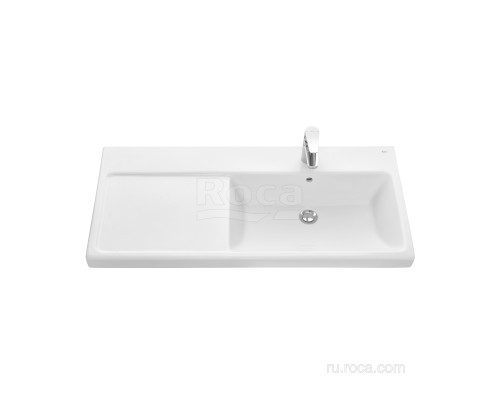 Раковина Roca The Gap Plus высокий бортик, 1 отверстие 100х46 правая 3270ME004